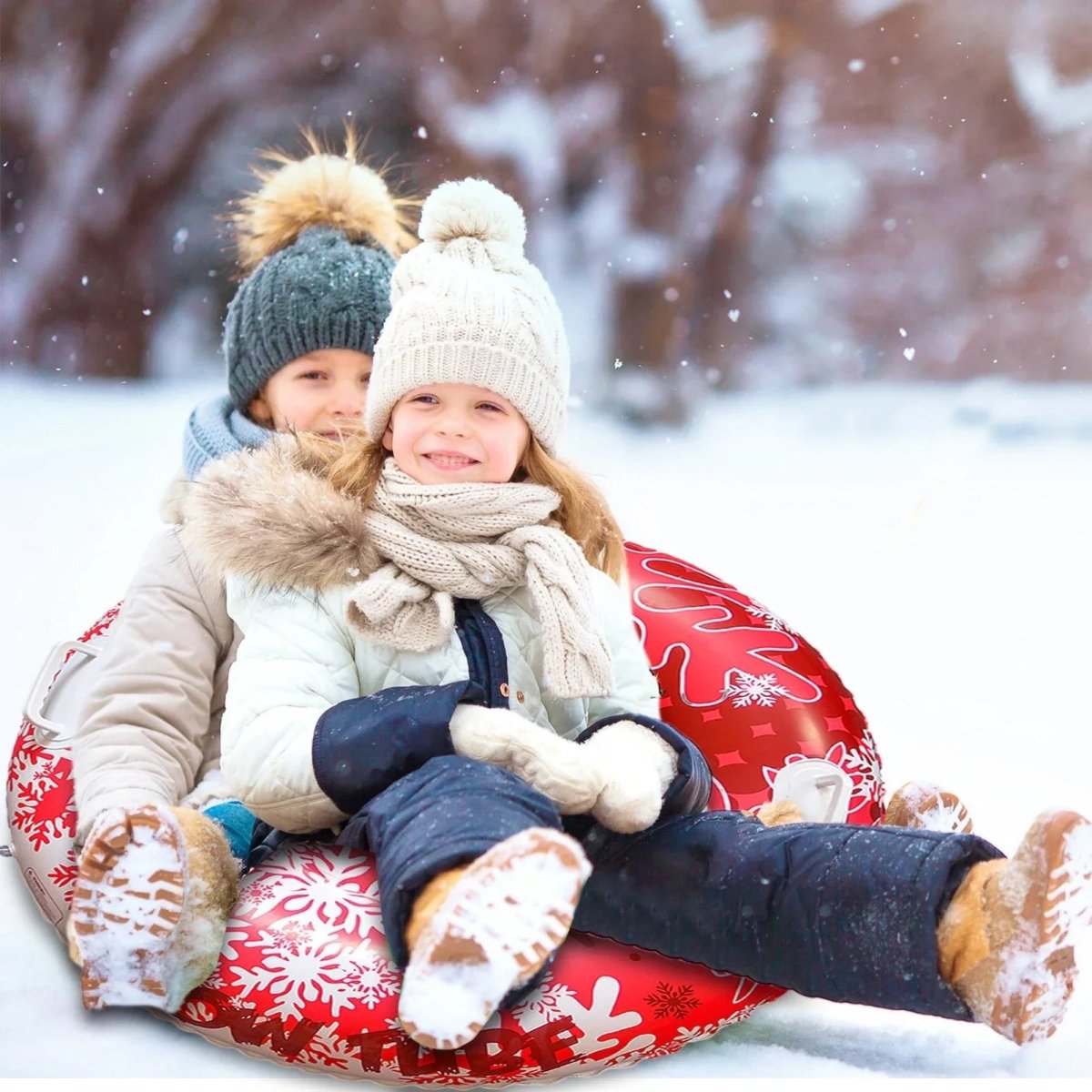 Snow Tube - FrostWave Inflatable for Ultimate Winter Thrills