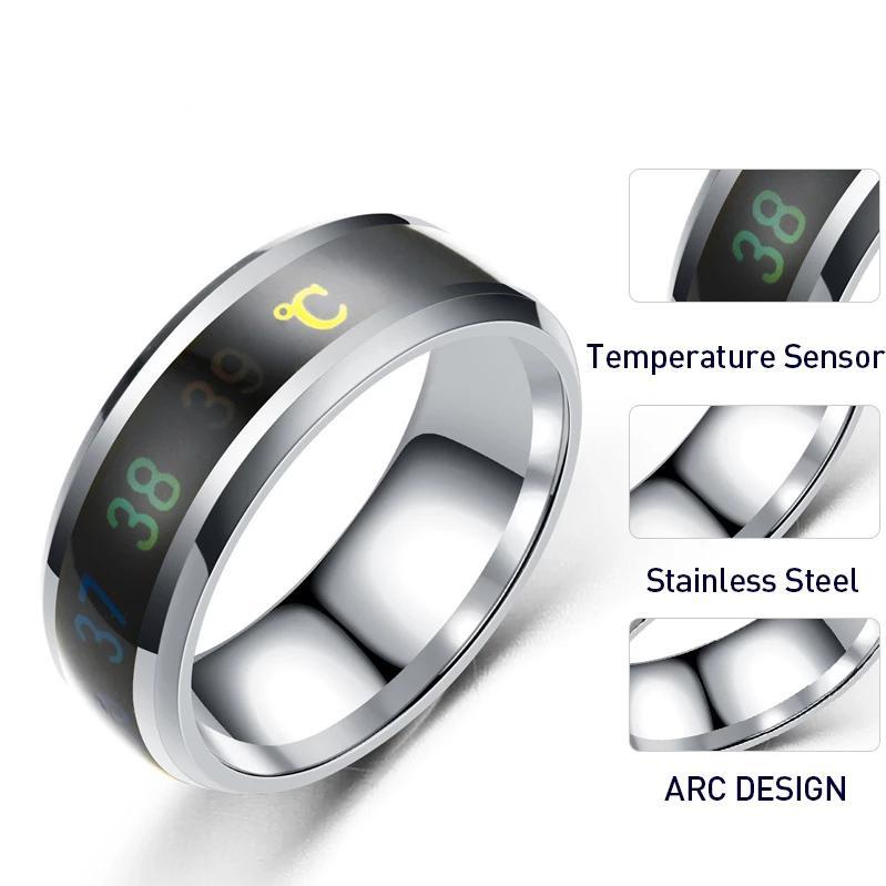 Intelligent Temperature Sensing Couple Rings - LuxeBond