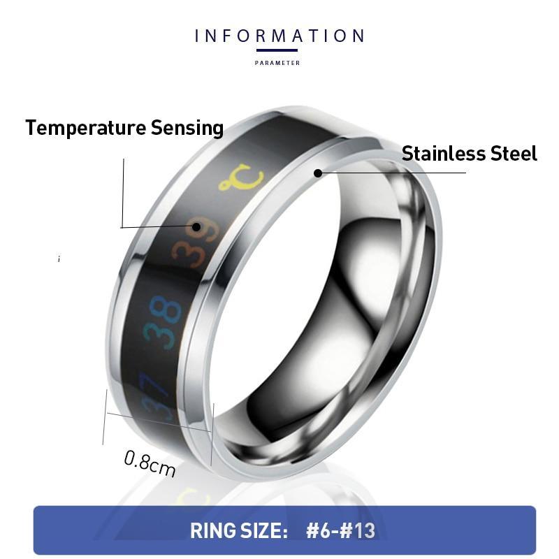 Intelligent Temperature Sensing Couple Rings - LuxeBond