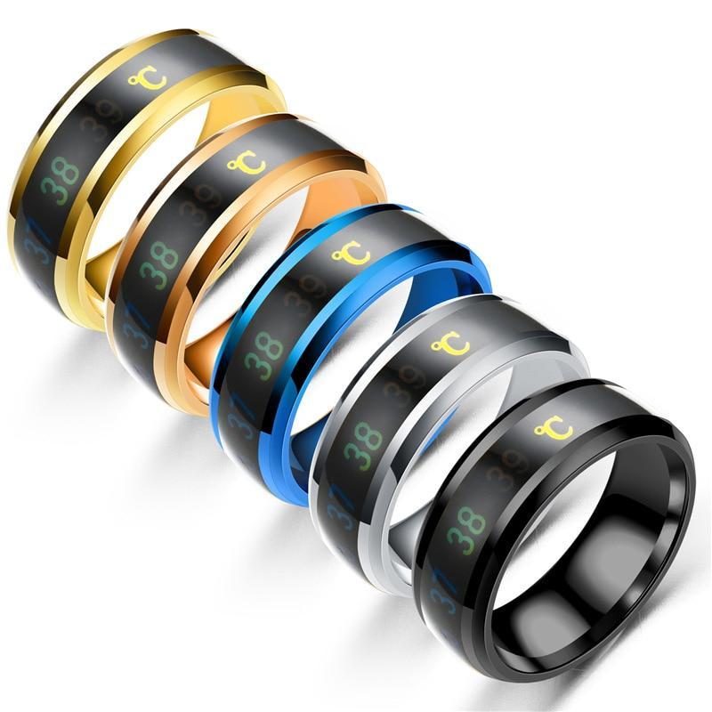 Intelligent Temperature Sensing Couple Rings - LuxeBond