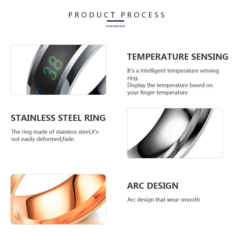 Intelligent Temperature Sensing Couple Rings - LuxeBond