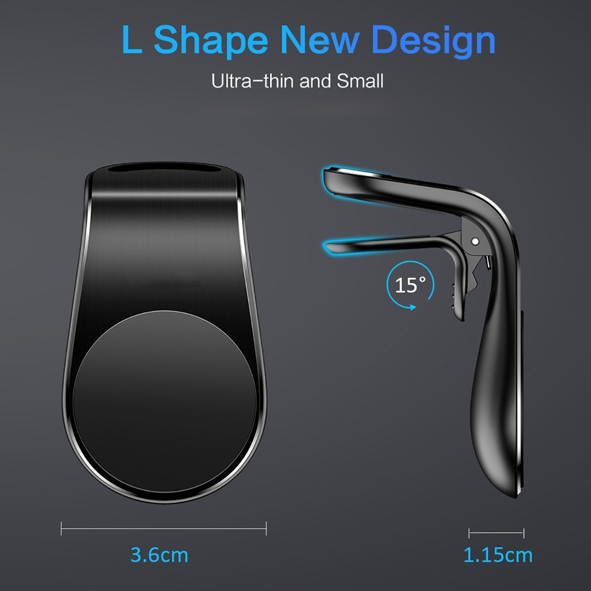 Magnetic Car Phone Holder - LuxeMount Air Vent Stand