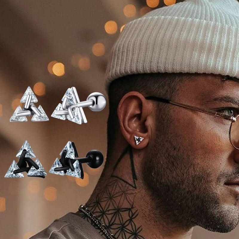 Triangle Earrings - Luxe Modern Design by Elara