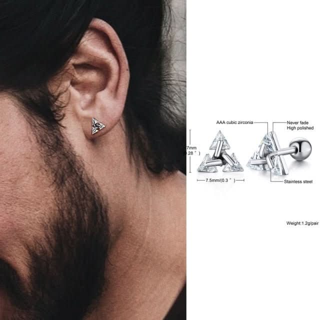 Triangle Earrings - Luxe Modern Design by Elara