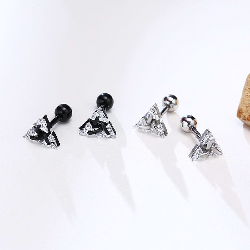 Triangle Earrings - Luxe Modern Design by Elara