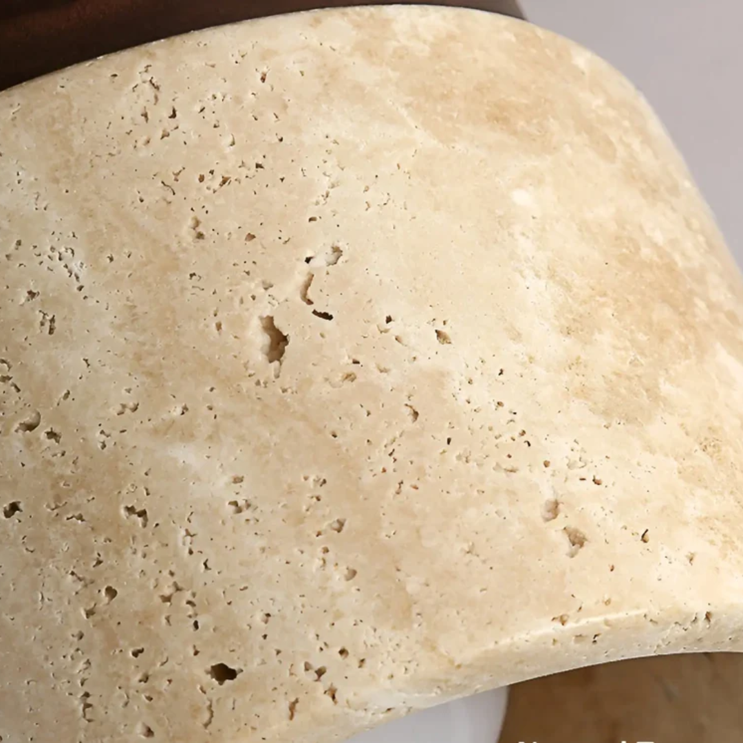 Yellow Marble Japanese Ceiling Light - Luminous Haven