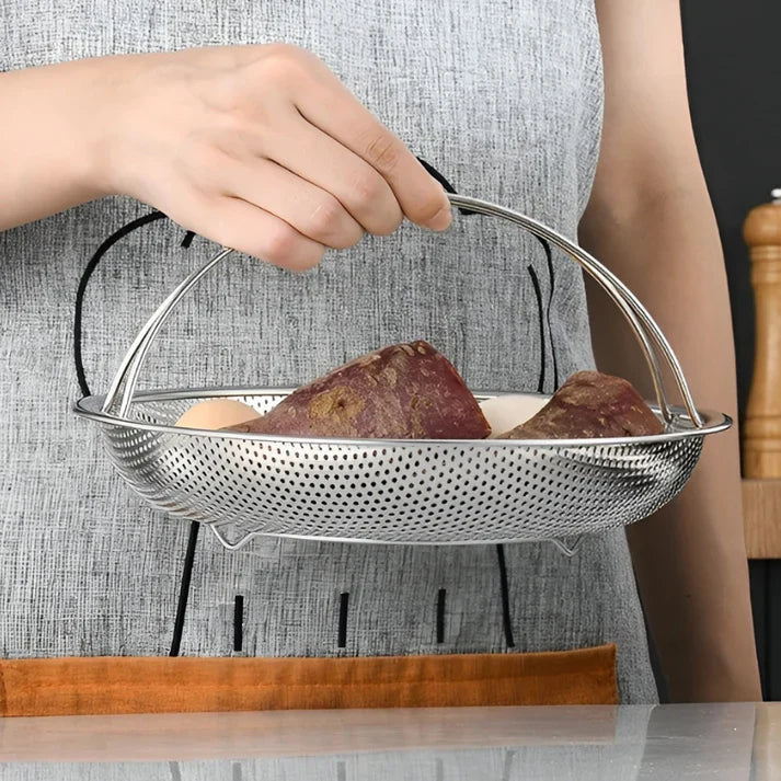 Premium Stainless Steel Steamer Basket - CookMaster Pro
