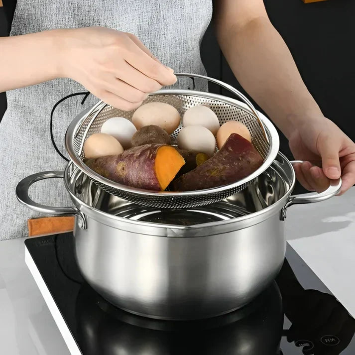 Premium Stainless Steel Steamer Basket - CookMaster Pro