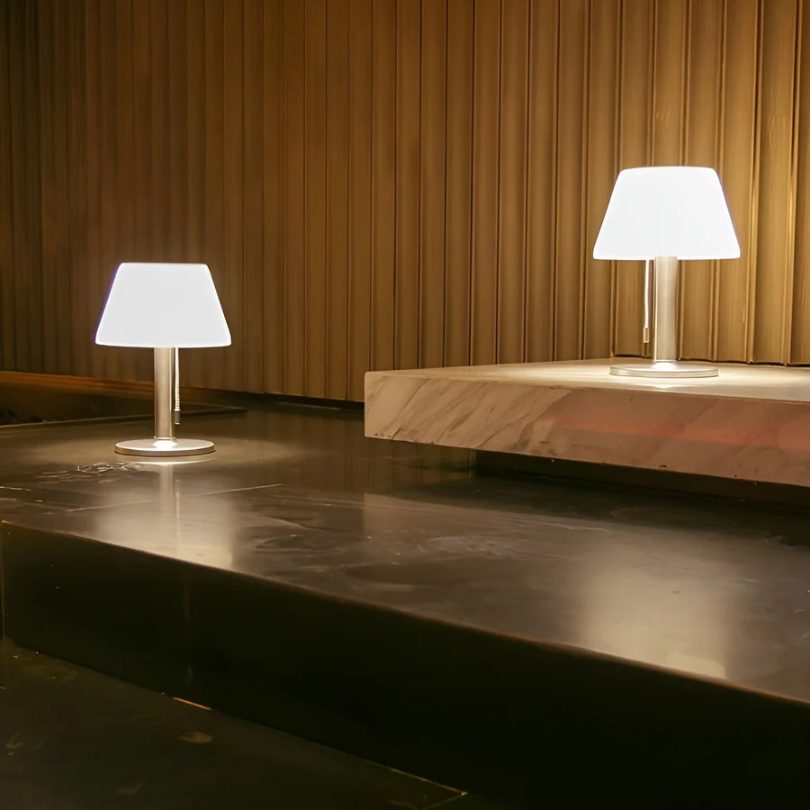 Solar Table Lamp with Elegant Design - Luminara Luxe