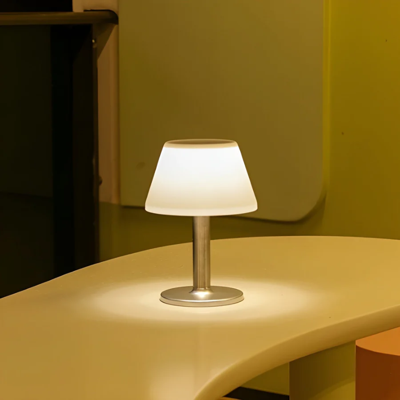 Solar Table Lamp with Elegant Design - Luminara Luxe