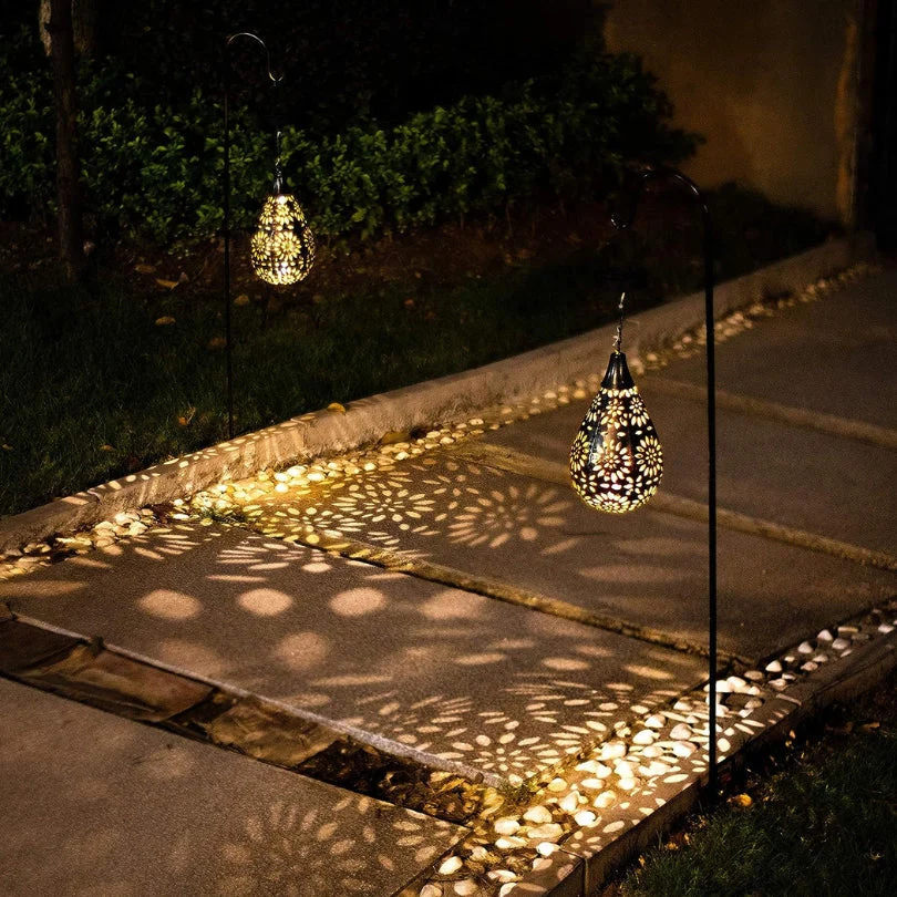 Solar-Powered Outdoor Hanging Light - EcoGlow