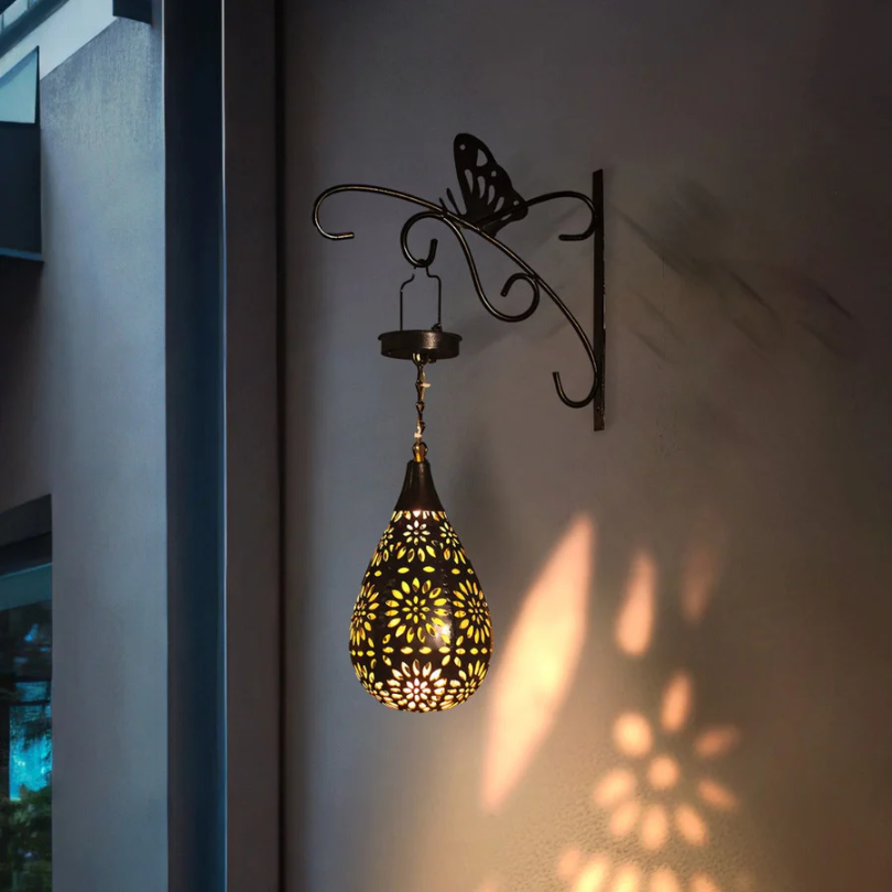 Solar-Powered Outdoor Hanging Light - EcoGlow