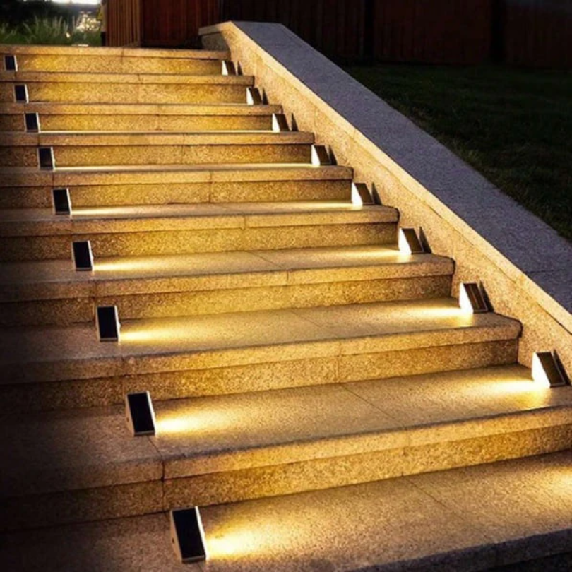Solar-Powered Stair Lighting - LumaStep