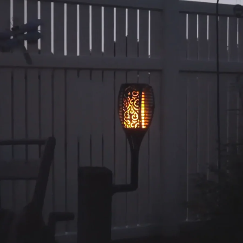 Solar Garden Torches with LED Lighting - LuminaGlow