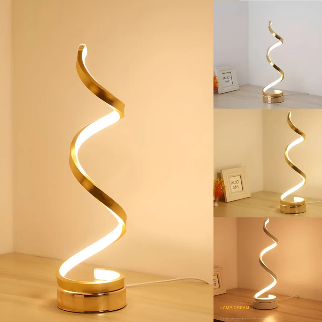 Dimmable Spiral Table Lamp - LuxeGlow