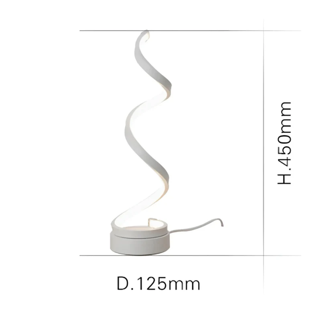 Dimmable Spiral Table Lamp - LuxeGlow