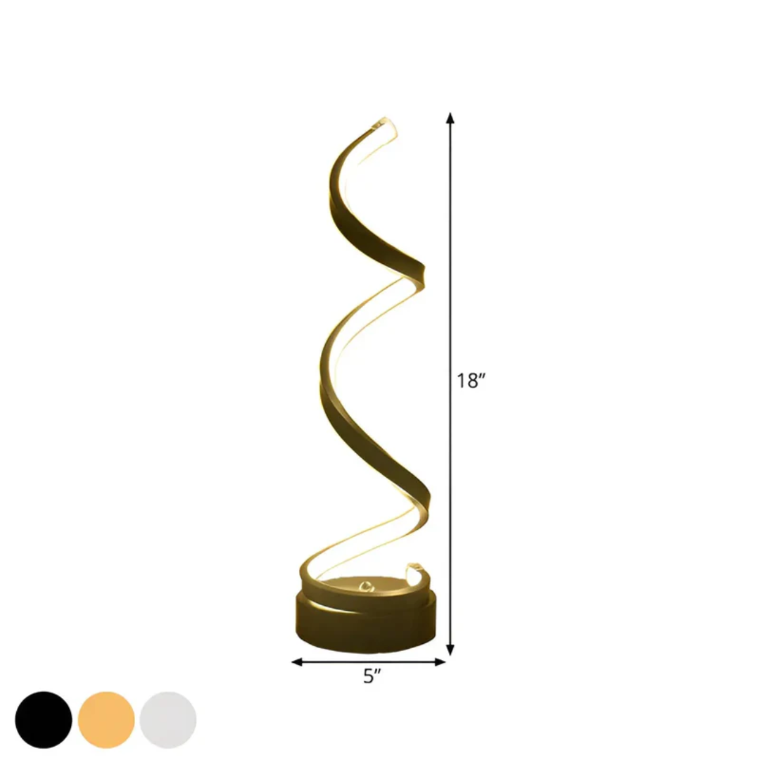 Dimmable Spiral Table Lamp - LuxeGlow