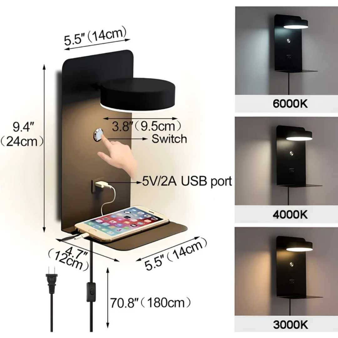 LED Wall Lamp - LuminaGlow