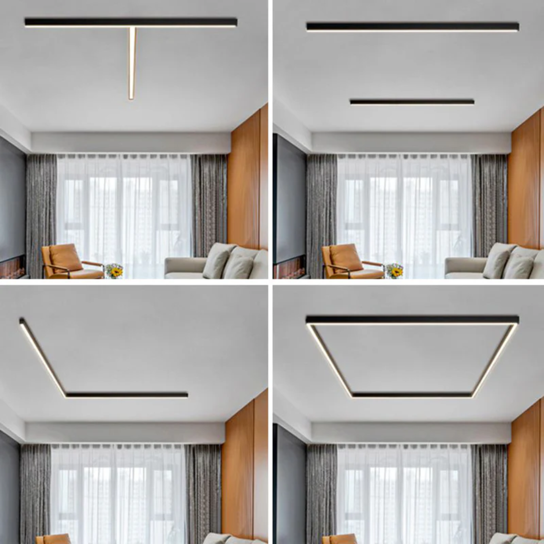 Linear LED Ceiling Light - LuminaCraft
