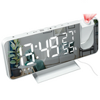 Smart Alarm Clock - Luminex with 180° Projector & USB Charger