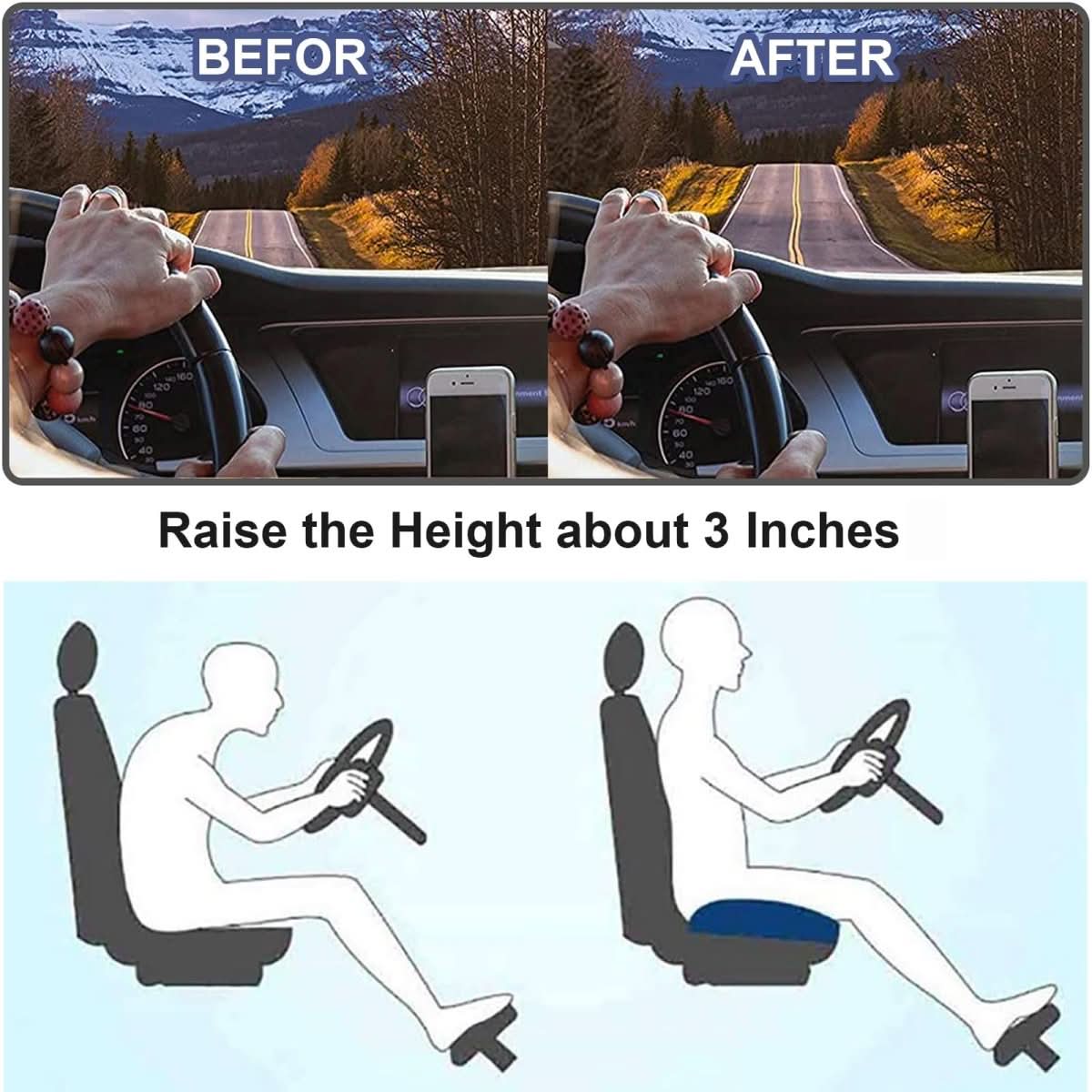Ergonomic Car Seat Cushion - ComfortDrive