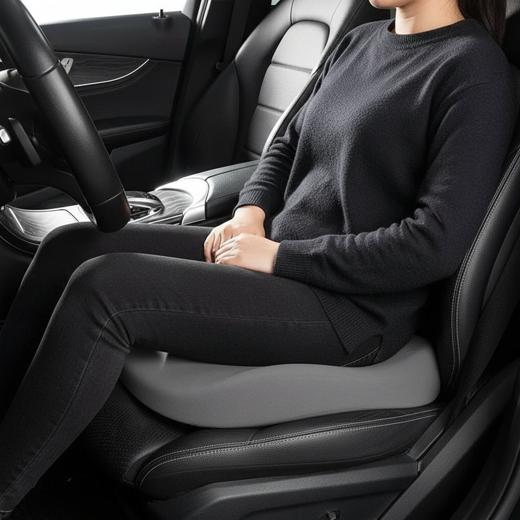 ComfortLift - Memory Foam Car Seat Cushion for Ergonomic Support