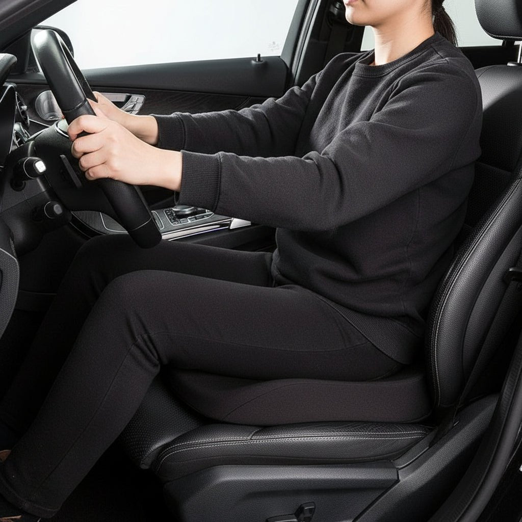 ComfortLift - Memory Foam Car Seat Cushion for Ergonomic Support