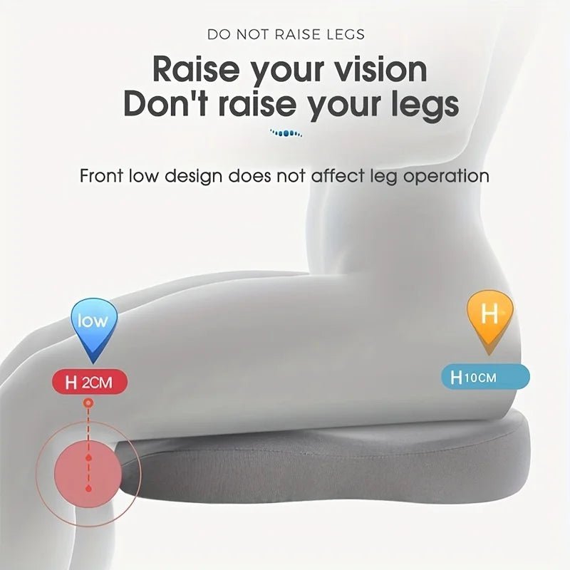 ComfortLift - Memory Foam Car Seat Cushion for Ergonomic Support