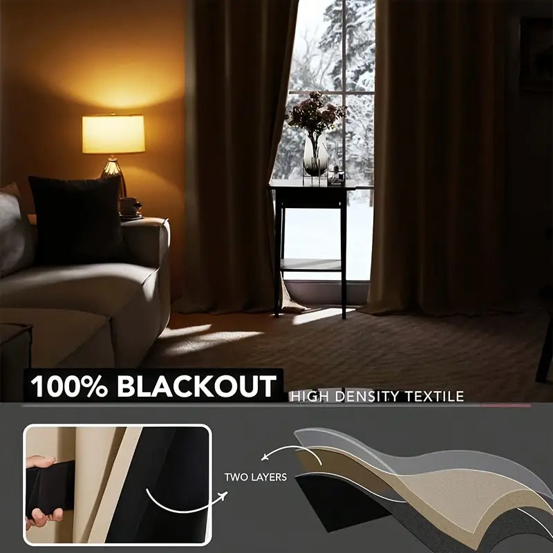 Blackout Curtains - Luxora™ Thermal Insulation Design