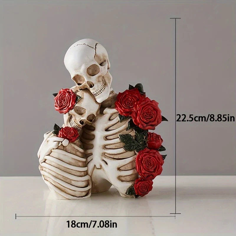 Gothic Skeleton Couple Figurine - DarkElegance Creations