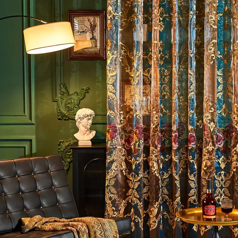 Vintage Jacquard Embroidery Curtain - LuxeHome Decor