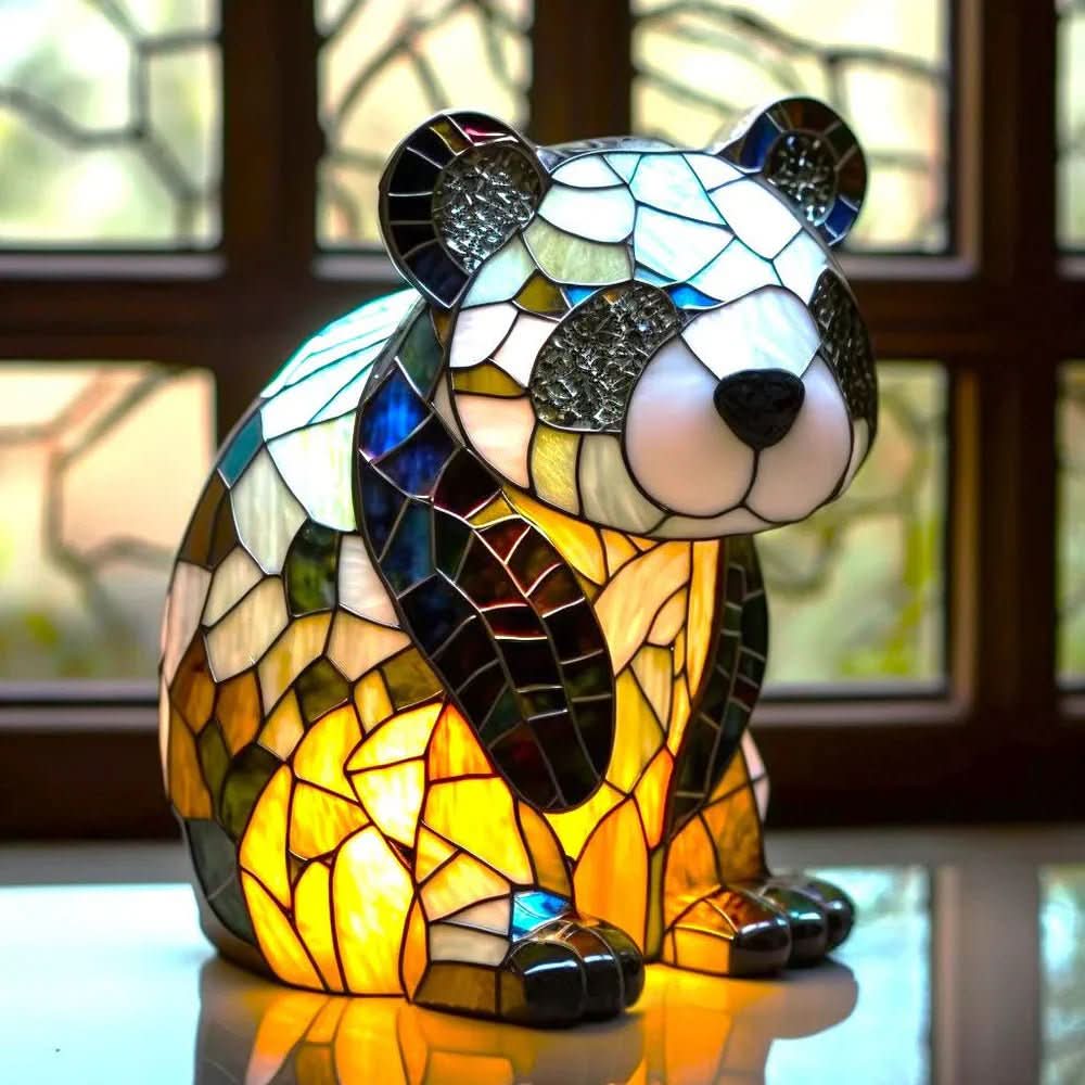 Artistic Table Lamp - LuminaCraft with Animal Motif