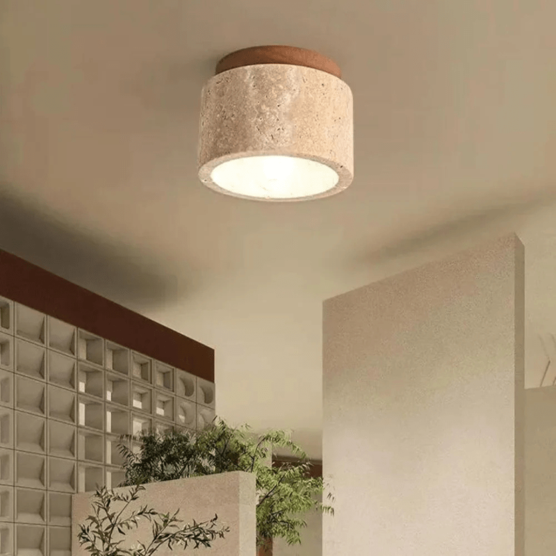 Wooden LED Ceiling Lamp - LuminaCraft Minimalist Design