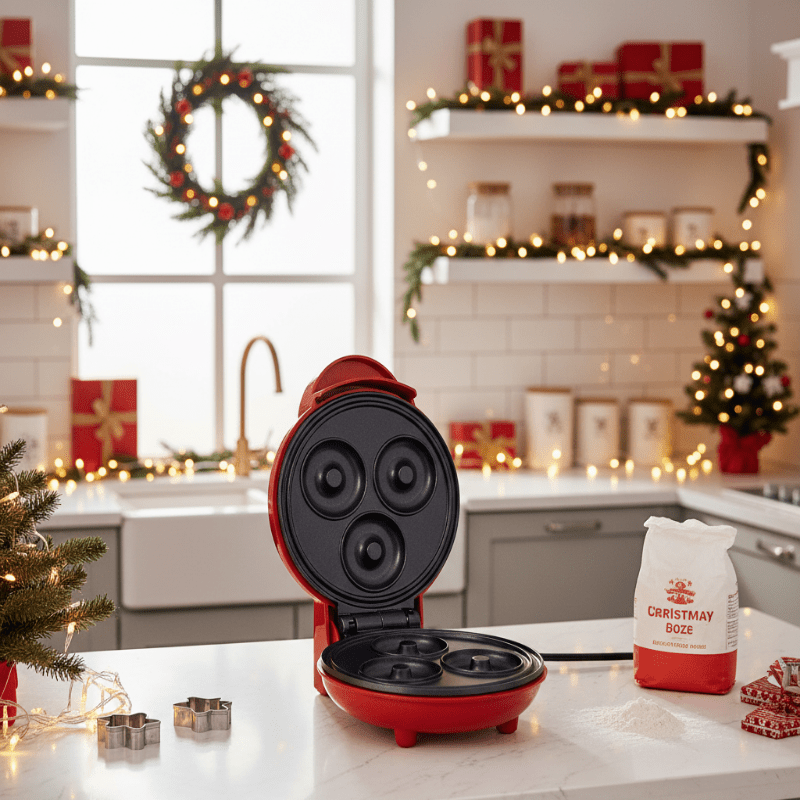 Waffle Maker - LuxeGrid Portable Non-Stick Design