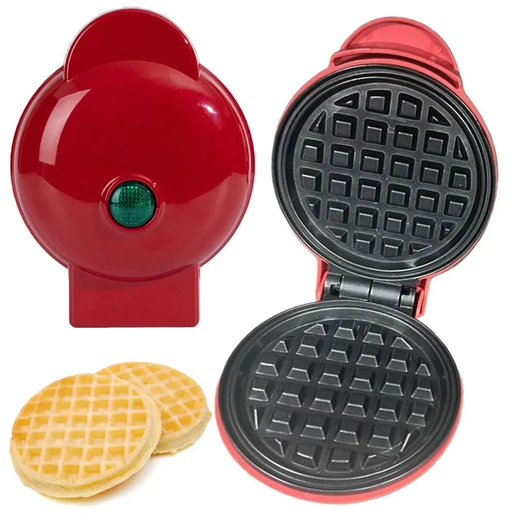 Waffle Maker - LuxeGrid Portable Non-Stick Design
