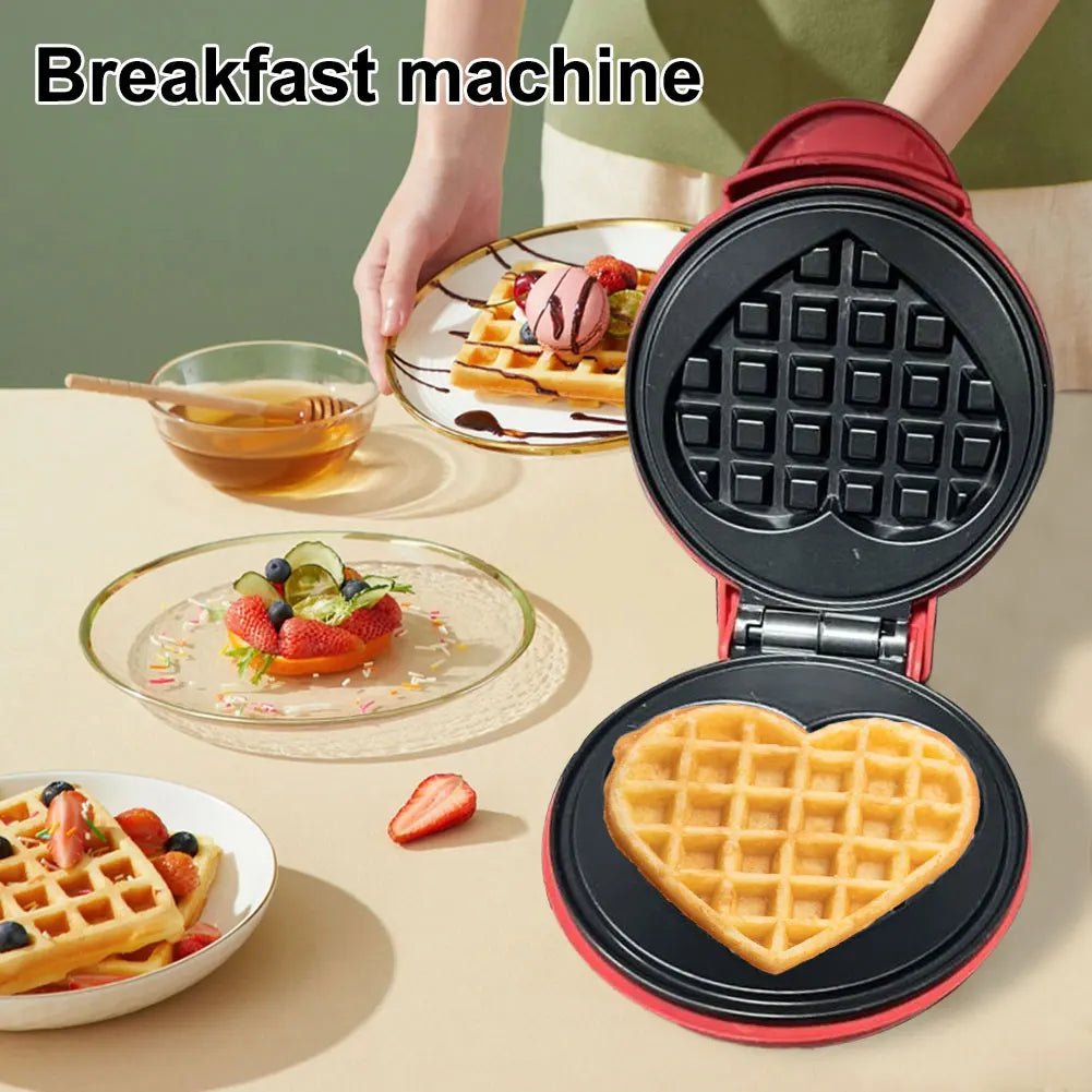 Waffle Maker - LuxeGrid Portable Non-Stick Design