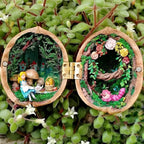 Dollhouse - Walnut Shell Creations with Interior Light