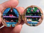 Dollhouse - Walnut Shell Creations with Interior Light