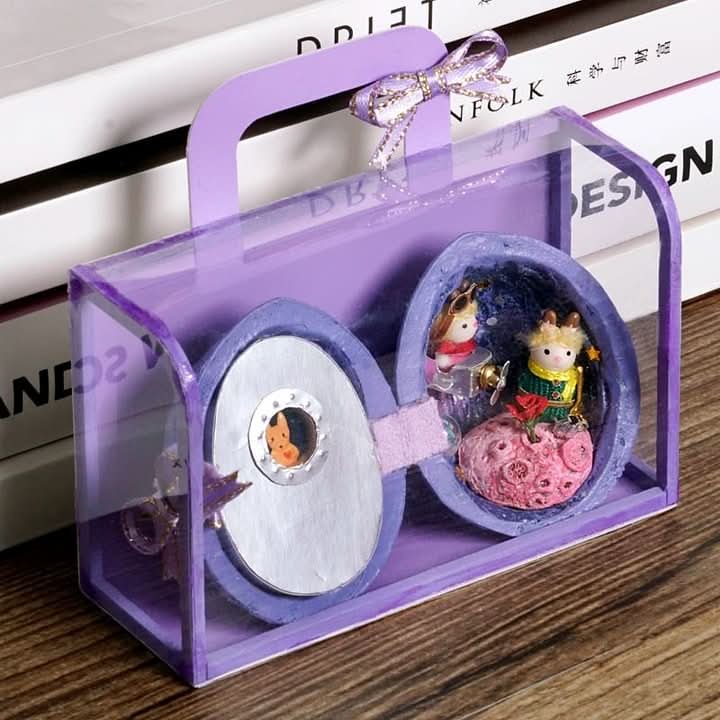 Dollhouse - Walnut Shell Creations with Interior Light