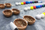 Dollhouse - Walnut Shell Creations with Interior Light