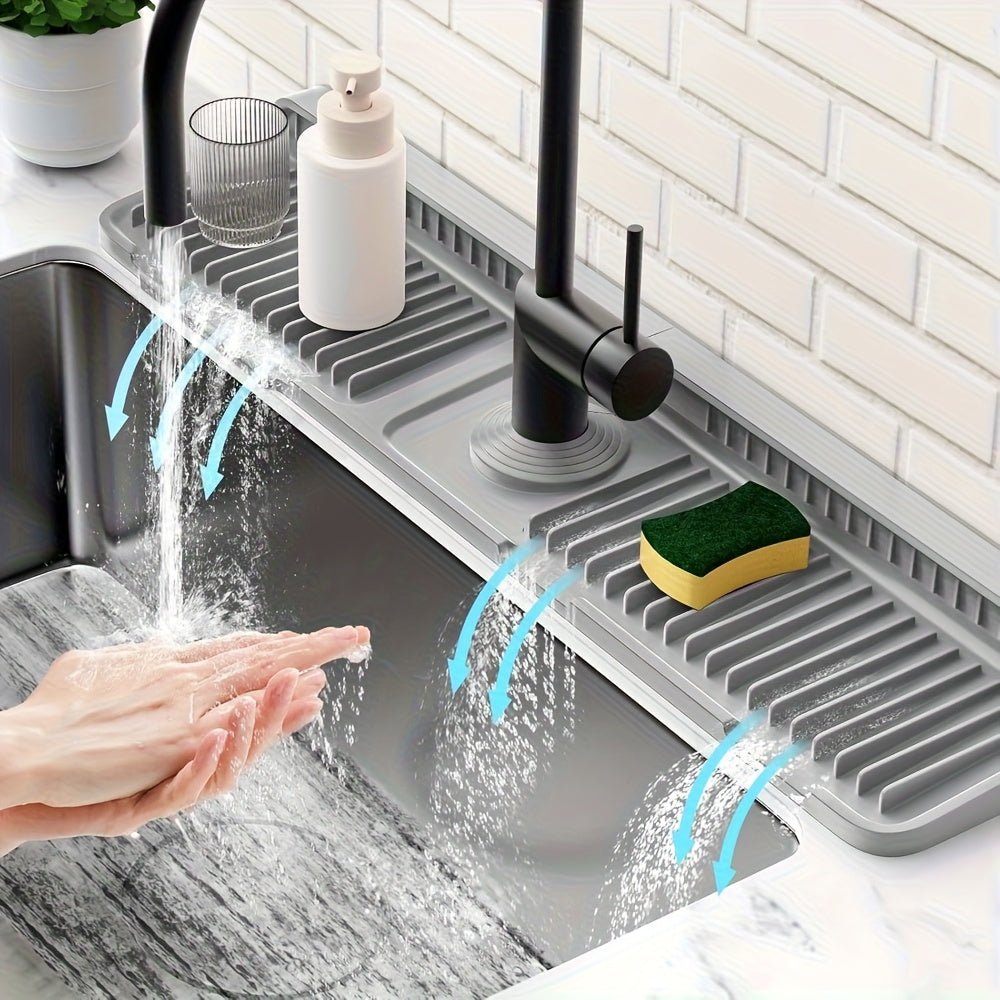 DrainSmart - Premium 24-Inch Sink Mat for Effortless Draining