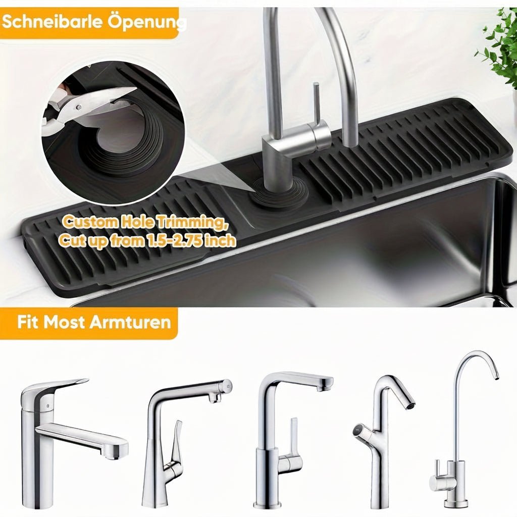 DrainSmart - Premium 24-Inch Sink Mat for Effortless Draining