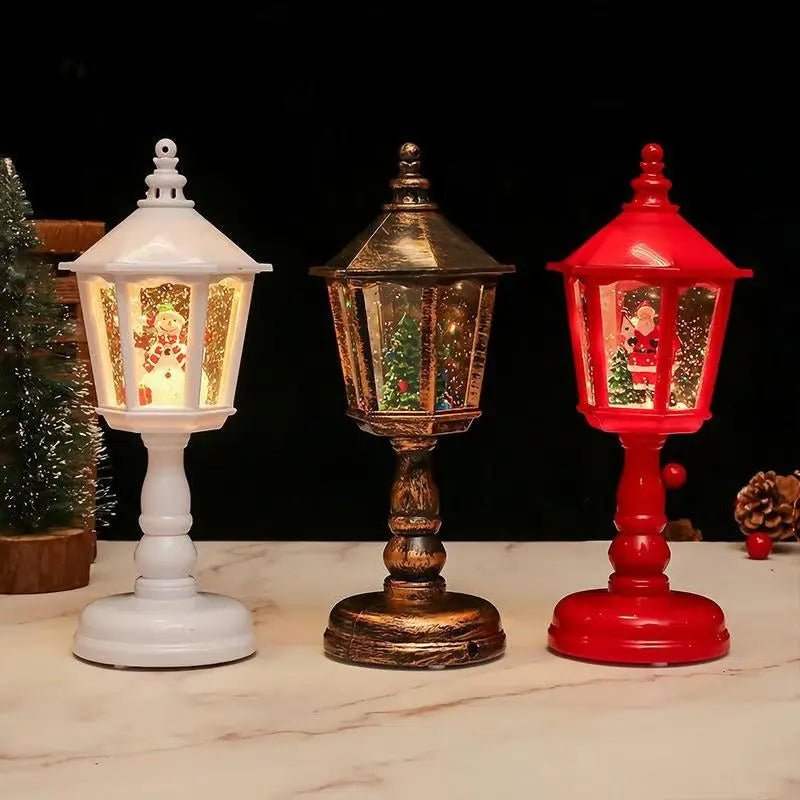 Snow Swirl Lantern - LuminaGlow