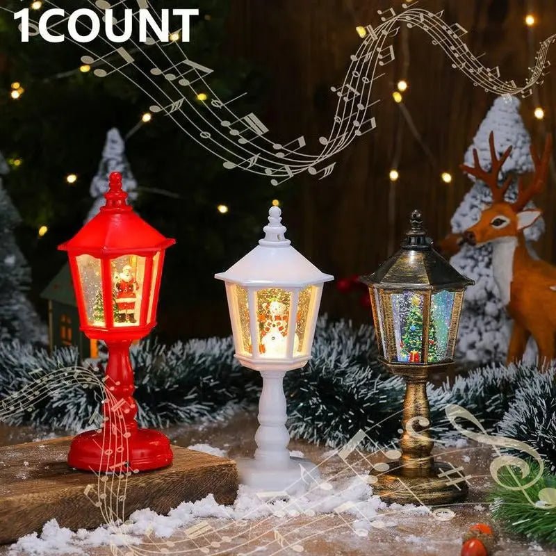Snow Swirl Lantern - LuminaGlow