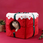 Cozy Pet Bed - Pawsitive Comfort with Christmas Design