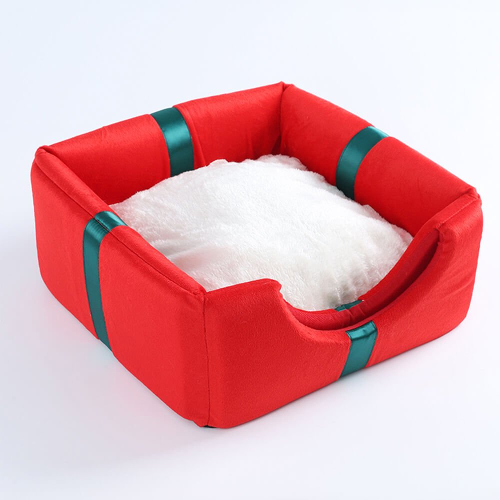 Cozy Pet Bed - Pawsitive Comfort with Christmas Design