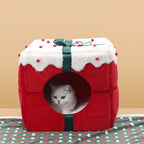 Cozy Pet Bed - Pawsitive Comfort with Christmas Design
