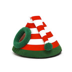 Cozy Cat Bed - Purrfect Nest Christmas Hat Design