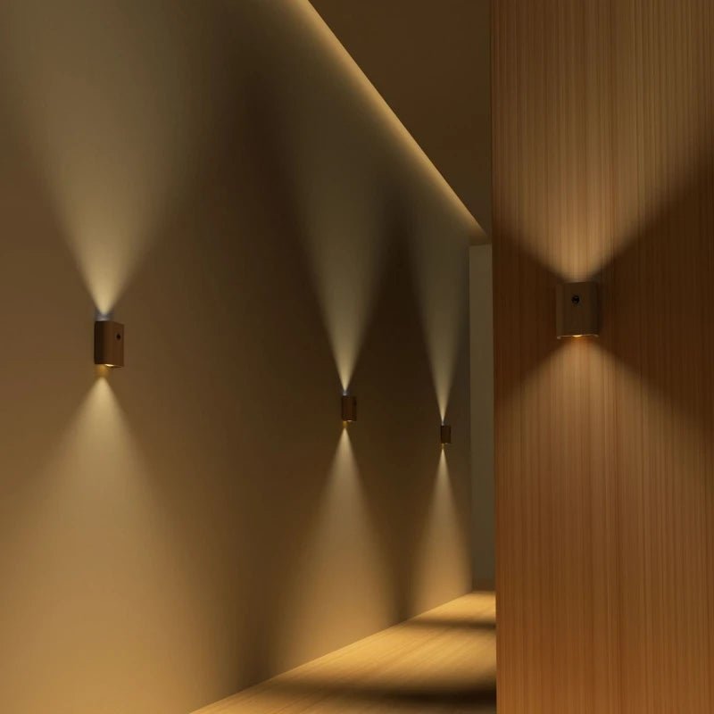 Slim Wooden Wall Night Light - Luminara Designs