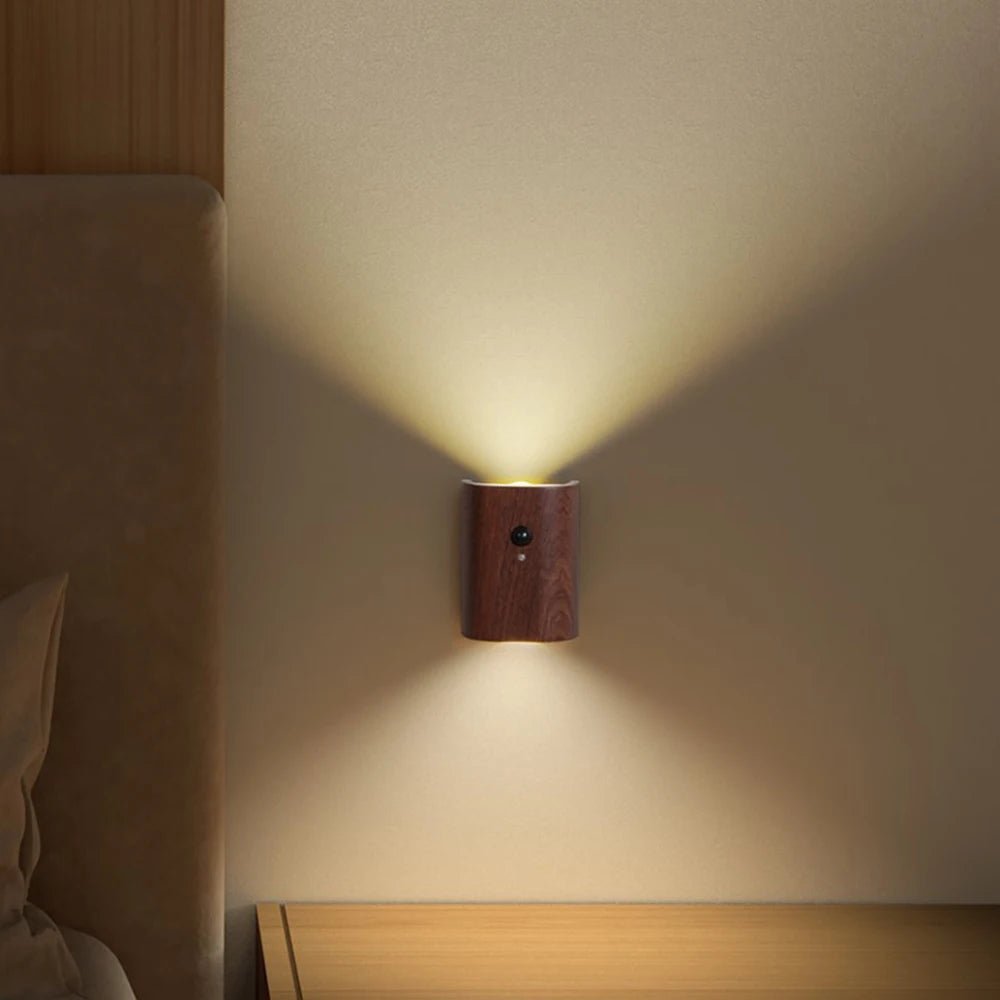 Slim Wooden Wall Night Light - Luminara Designs